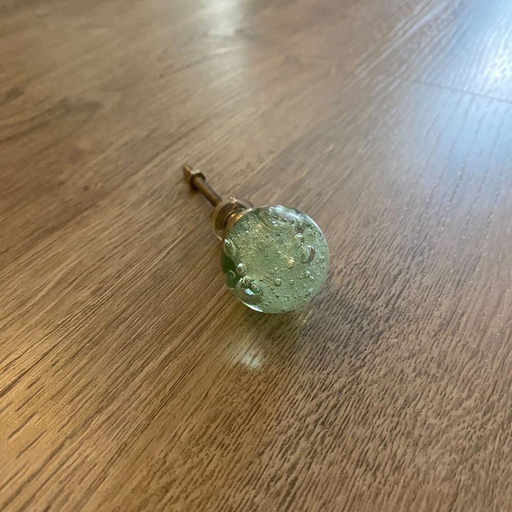 Anthropologie - Glass Drawer Knob - Seafoam Green